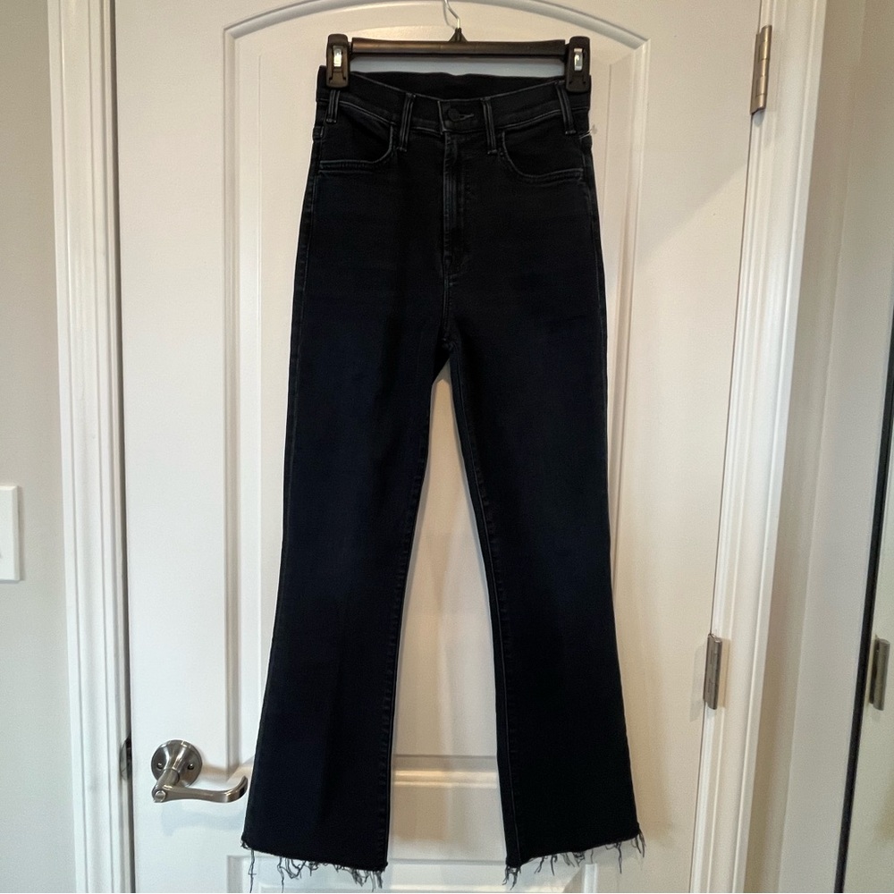 Mother Denim The Hustler Ankle Fray
Cropped Flare Night in Paris Wash Size 25